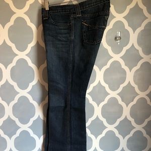 Ultra low rise gap flare jeans